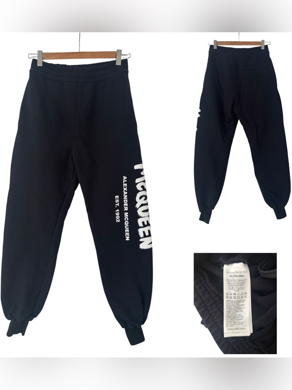 Alexander McQueen Graffiti Logo Joggers